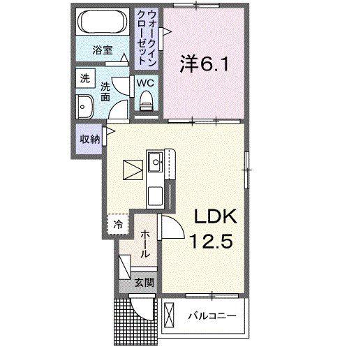 アニメート寿町II(1LDK/1階)の間取り写真