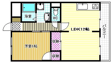 メゾンドシャトレ(1LDK/3階)の間取り写真