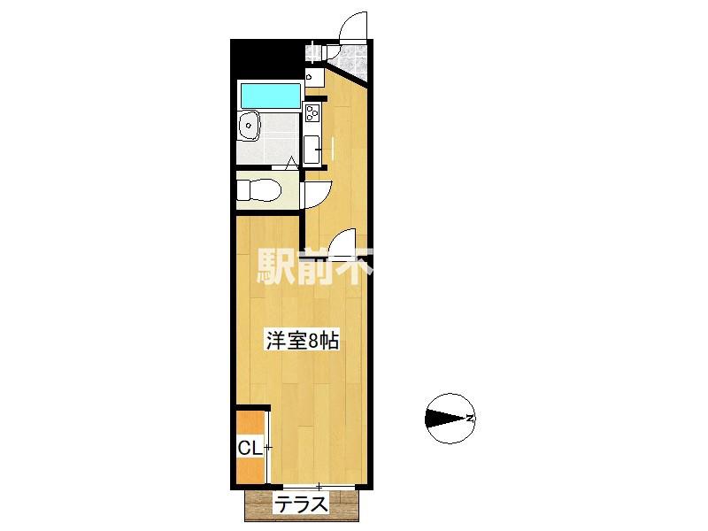 MOTOKOGAII(1K/2階)の間取り写真