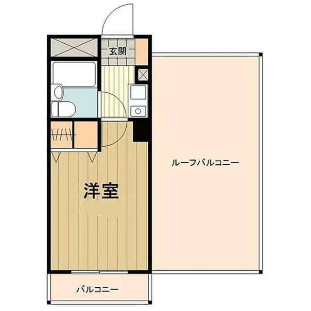 ライオンズマンション八王子第六(ワンルーム/5階)の間取り写真