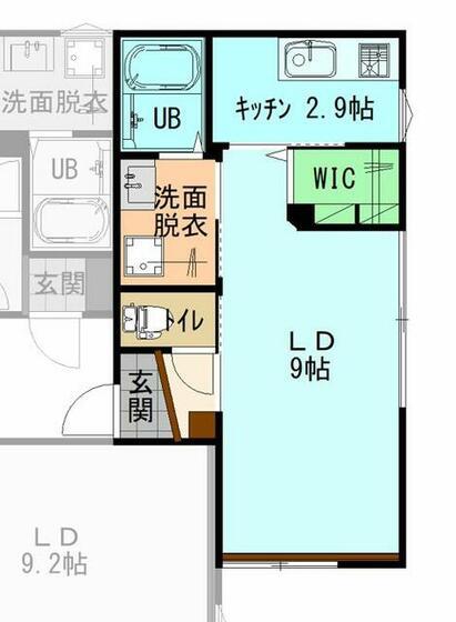 IRいしかわ鉄道 能美根上駅 徒歩9分 2階建 築3年(1K/2階)の間取り写真