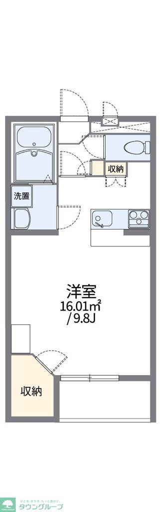 レオパレスYK STYLE(1K/2階)の間取り写真