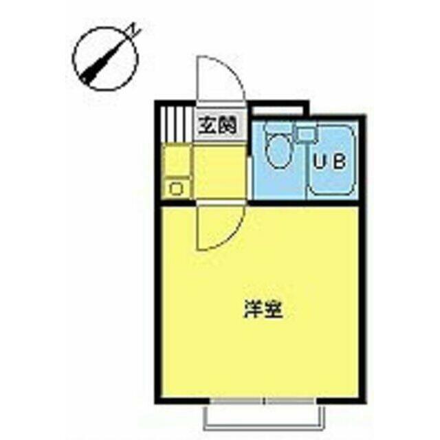 スカイピア葛西2(ワンルーム/2階)の間取り写真