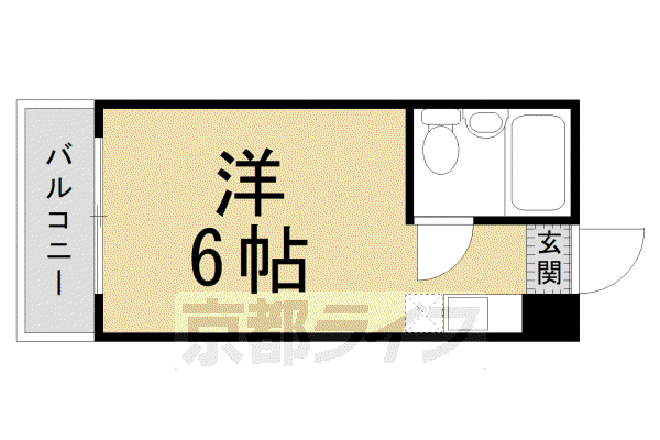 北浅ハイツ(ワンルーム/1階)の間取り写真
