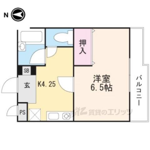 ハイツセントポーリア(1K/2階)の間取り写真