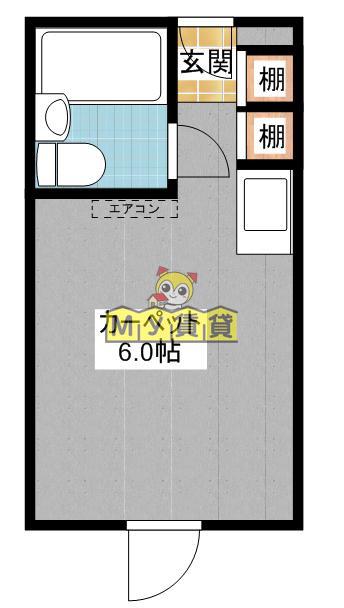 東カン名古屋キャステール(ワンルーム/7階)の間取り写真