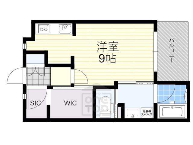 KENHOUSE(ワンルーム/3階)の間取り写真
