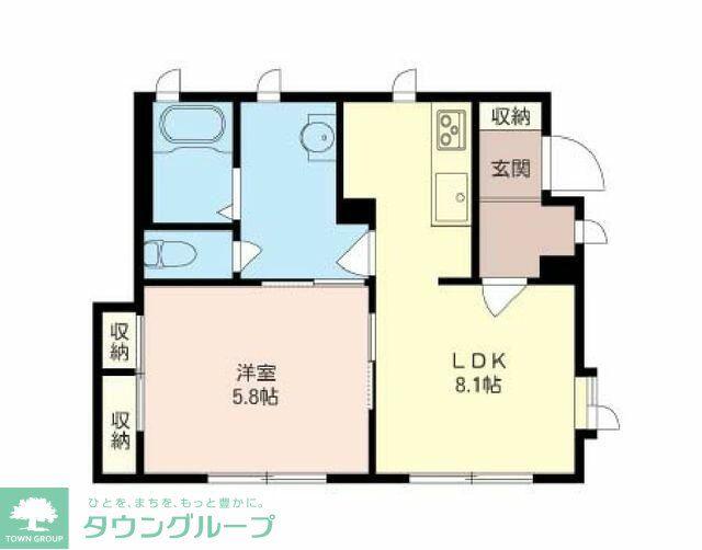 クオリティ・プレジオ(1LDK/1階)の間取り写真