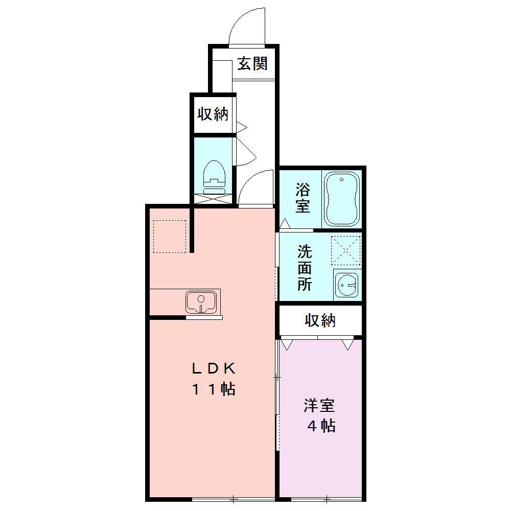 HILLS MEJIRO(1LDK/1階)の間取り写真