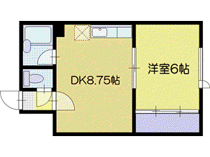 ベアーズマンションN43°(1LDK/2階)の間取り写真