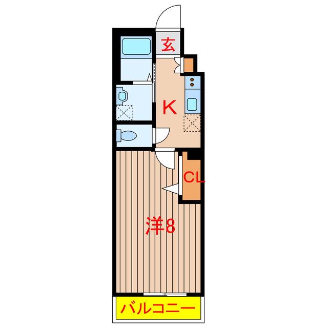 RE-CHI 1ST(1K/1階)の間取り写真