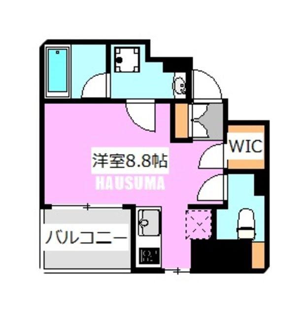 COSTA(ワンルーム/3階)の間取り写真