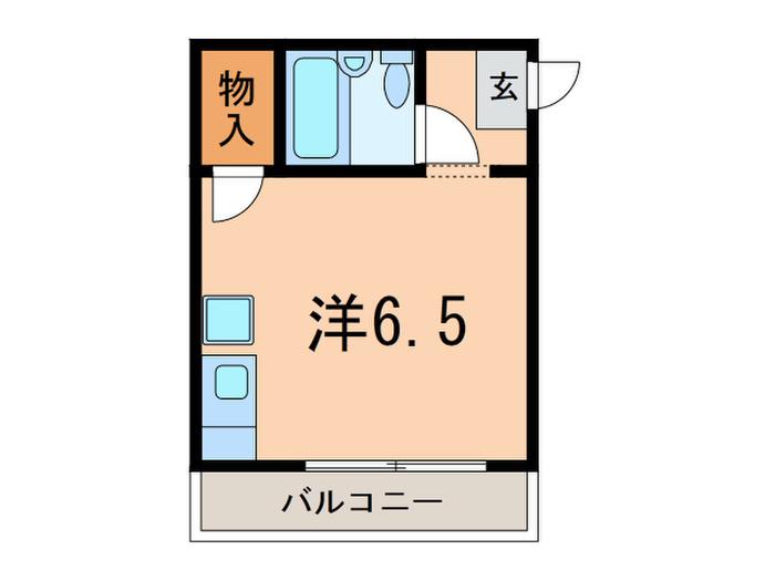 ル・パレ打出(ワンルーム/4階)の間取り写真