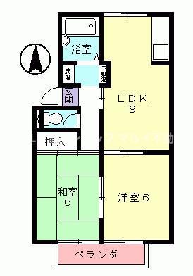 メゾン池田A・B・C・D(2LDK/1階)の間取り写真