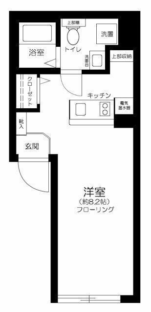 RUYGO OSHIAGE(ワンルーム/4階)の間取り写真