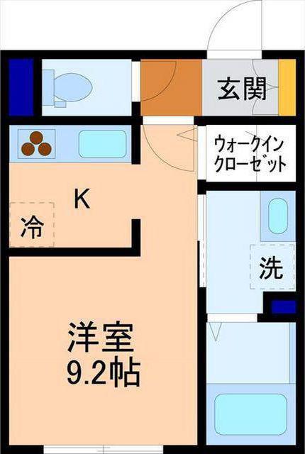スーペリアN(ワンルーム/1階)の間取り写真