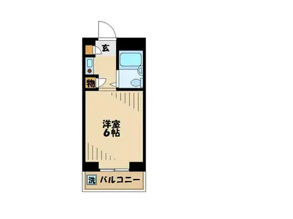 大伸参番館(1K/1階)の間取り写真