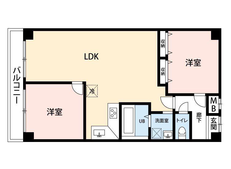 アメニティ21(3LDK/2階)の間取り写真