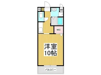 SOLEA A(1K/2階)の間取り写真