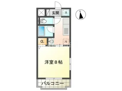 MS KAIKAREN II(1K/2階)の間取り写真