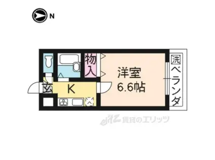 メゾン・オンディーヌ(1K/1階)の間取り写真