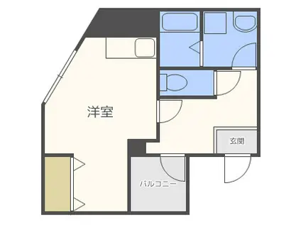 アリビオ都島(ワンルーム/3階)の間取り写真