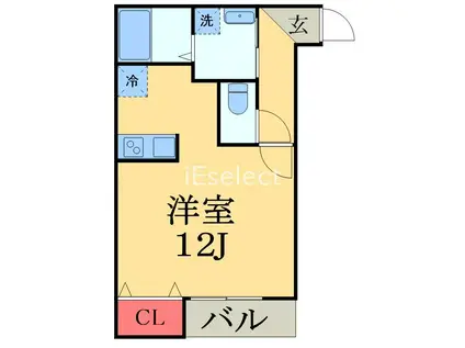 GRACIM2(ワンルーム/3階)の間取り写真