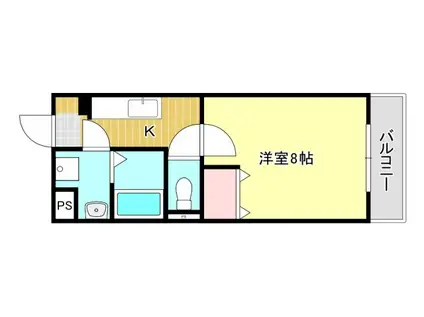 エレンシア(1K/5階)の間取り写真