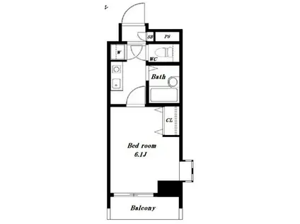 エクセリア代々木(1K/5階)の間取り写真