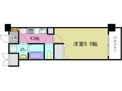 アイステージ牛田南(1K/7階)の間取り写真