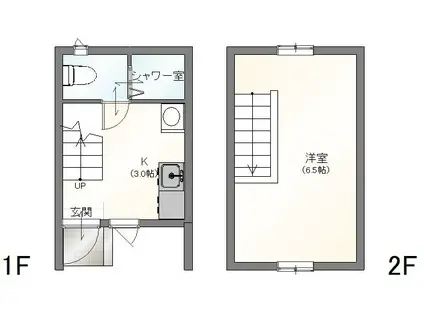SEIKO GARDEN II(1K/2階)の間取り写真