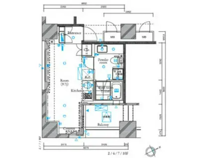 ザ・タワー芝浦(ワンルーム/5階)の間取り写真