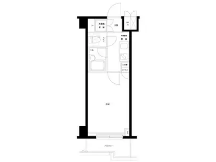 ルーブル西馬込弐番館(1K/6階)の間取り写真