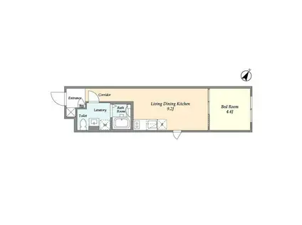 タスキSMART新大塚III(1LDK/4階)の間取り写真