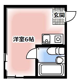 新大阪サンマンションⅡ号館(ワンルーム/5階)の間取り写真