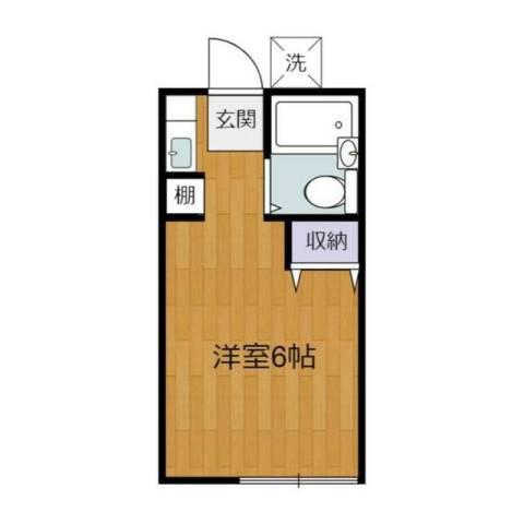 サニネス阿佐ヶ谷(1K/1階)の間取り写真