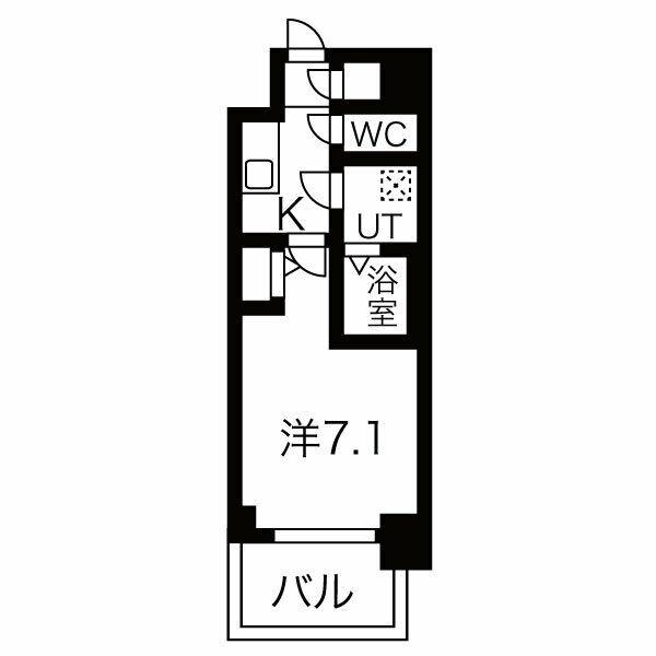 サムティ大阪GRAND イースト(1K/8階)の間取り写真