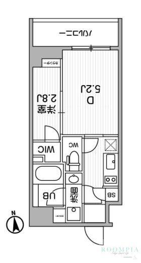 ALTERNA東池袋(1K/5階)の間取り写真
