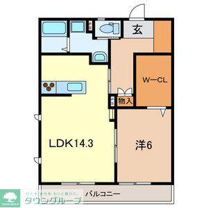 COPIOUS-S(1LDK/2階)の間取り写真