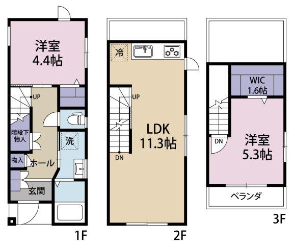 メゾンエール(2LDK/1階)の間取り写真