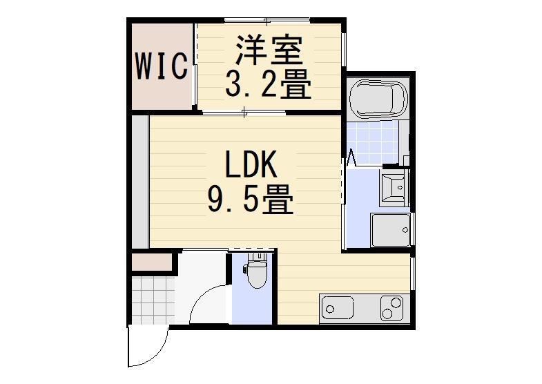エトワールTK(1LDK/2階)の間取り写真