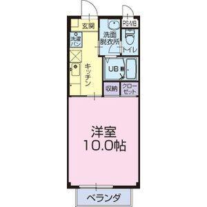 プランドールハイツ(1K/1階)の間取り写真