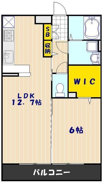 エントピアⅡ(1LDK/2階)の間取り写真