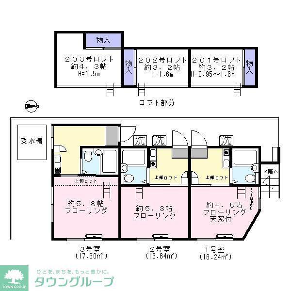アーデンブルック(1K/2階)の間取り写真