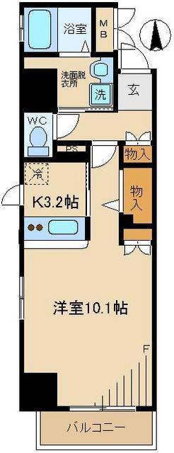 コンフォート両国(ワンルーム/3階)の間取り写真