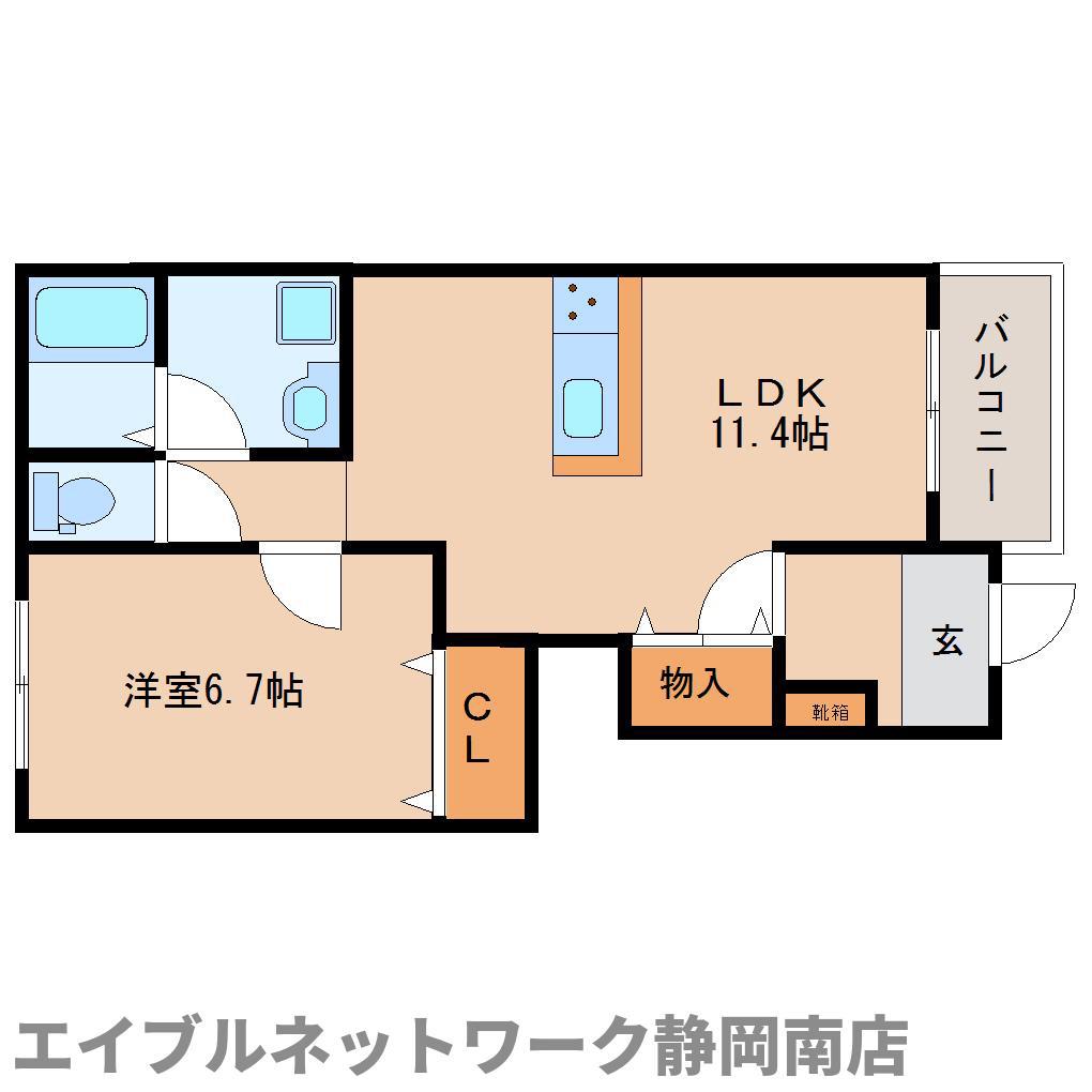 アリエッタ(1LDK/1階)の間取り写真