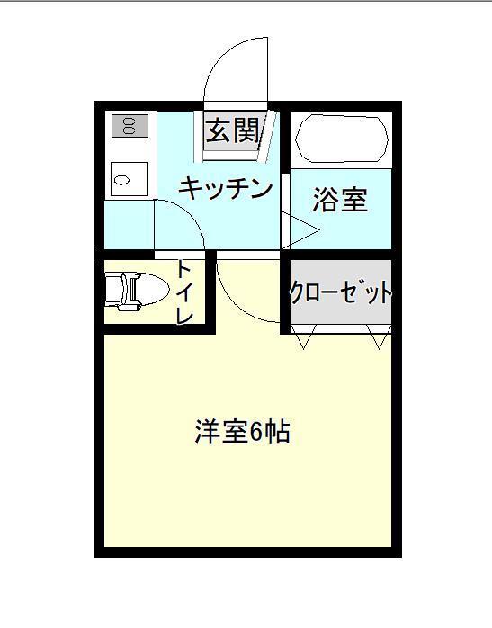 ロイヤルハイツヤマシチ(1K/2階)の間取り写真