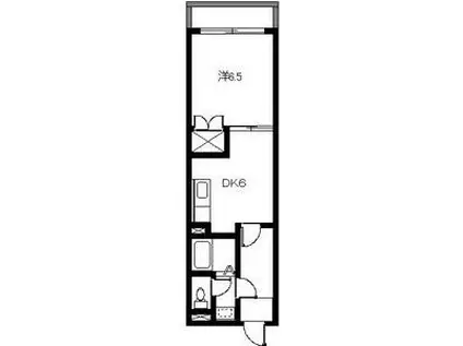 センチュリーハイツ(1DK/2階)の間取り写真