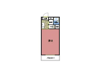 マ・リアン千秋(ワンルーム/2階)の間取り写真