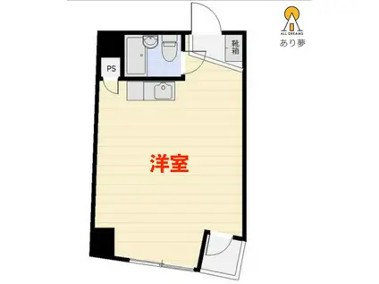 大岩ビル(ワンルーム/5階)の間取り写真